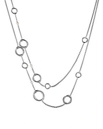 Shop David Yurman Infinity Necklace With Pearls In Tbd