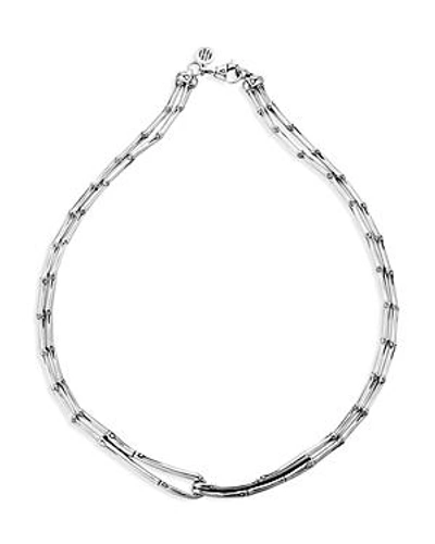 Shop John Hardy Sterling Silver Bamboo Necklace, 17