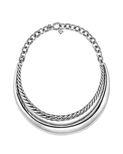 Shop David Yurman Pure Form Collar Necklace In Silver