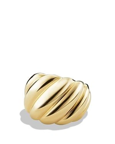 Shop David Yurman Hampton Cable Ring In Gold