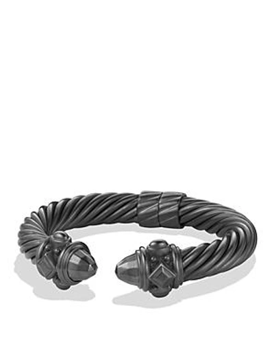 Shop David Yurman Renaissance Bracelet In Black Silver