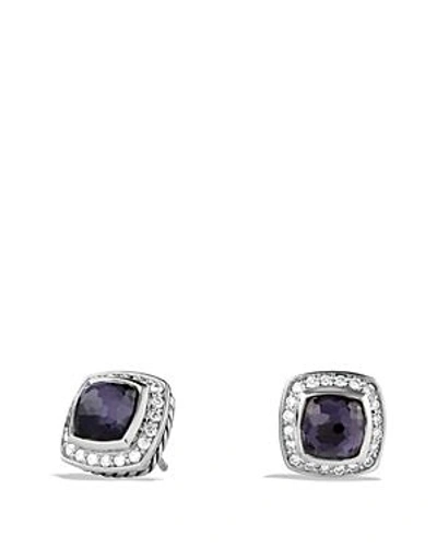 Shop David Yurman Petite Albion Earrings With Black Orchid & Diamonds