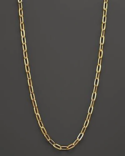 Shop Roberto Coin 18k Yellow Gold Oval Necklace, 23