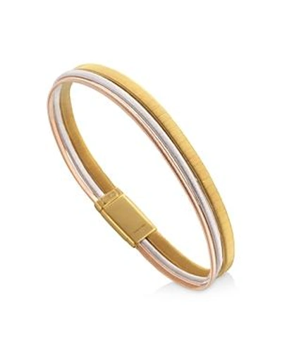 Shop Marco Bicego 18k Yellow, White & Rose Gold Goa Bracelet In Multi