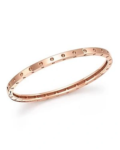 Shop Roberto Coin 18k Rose Gold Symphony Dotted Bangle Bracelet