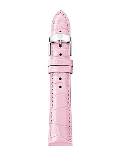 Shop Michele Alligator Watch Strap, 18mm In Pink