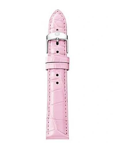 Shop Michele Alligator Watch Strap, 16-20mm In Pink