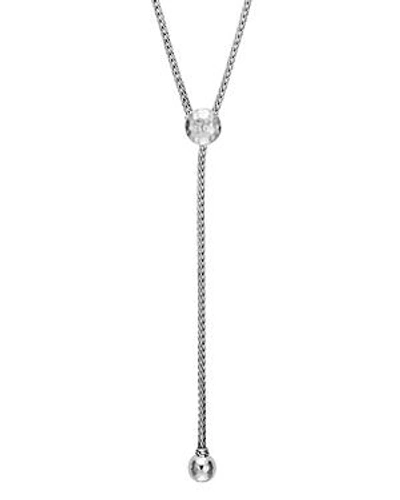 Shop John Hardy Sterling Silver Classic Chain Hammered Y Necklace, 32