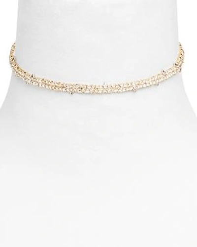 Shop Alexis Bittar Crystal Encrusted Choker In Gold