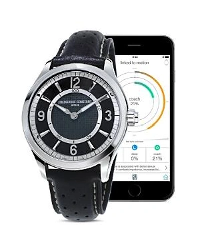 Shop Frederique Constant Horological Smartwatch, 42mm In Black