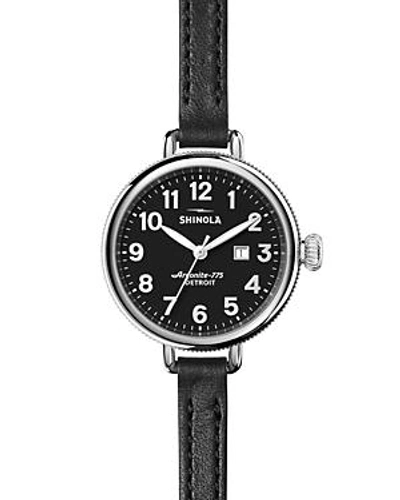 Shop Shinola The Birdy Watch, 34mm In Black