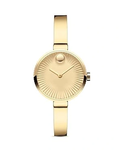 Shop Movado Edge Watch, 28mm In Gold