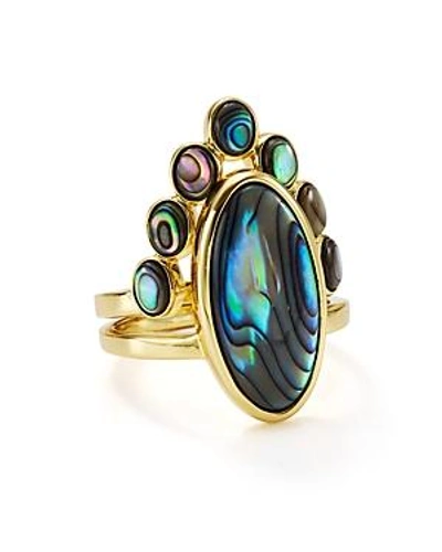 Shop Jules Smith Eclipse Stacking Cocktail Rings, Set Of 2 In Gold/multi
