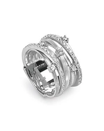 Shop Marco Bicego Goa 18k White Gold And Diamond Ring, 0.4 Ct.