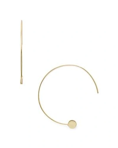 Shop Jules Smith Amos Threader Hoop Earrings In Gold