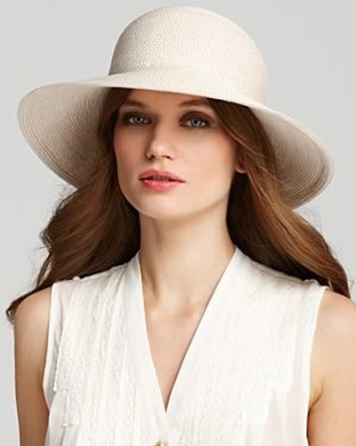 Shop Eric Javits Packable Squishee Iv Short Brim Sun Hat In Cream
