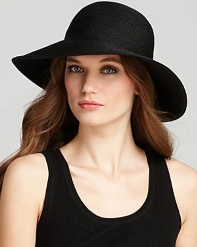 Shop Eric Javits Packable Squishee Iv Short Brim Sun Hat In Black