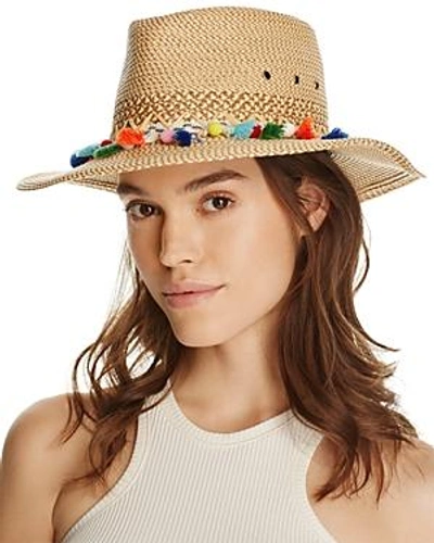 Shop Eric Javits Bahia Hat In Peanut/multi