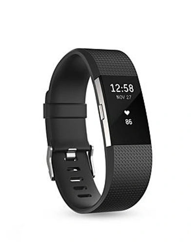 Shop Fitbit Charge 2 In Black Silver