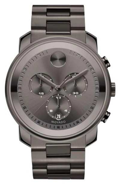 Shop Movado Bold Chronograph Bracelet Watch, 44mm In Black
