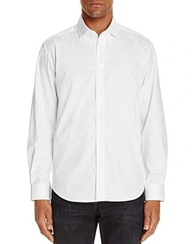 Shop Robert Graham Deven Skull Jacquard Tailored Fit Button-down Shirt In White