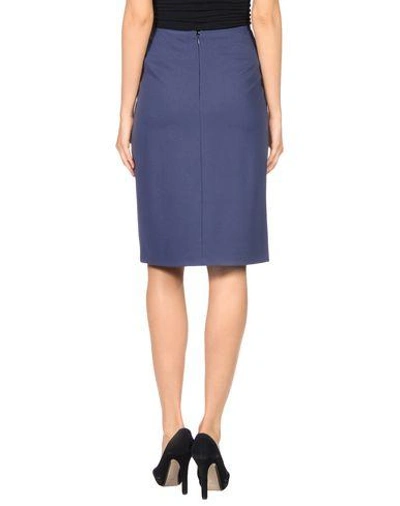 Shop Armani Collezioni Knee Length Skirt In Blue