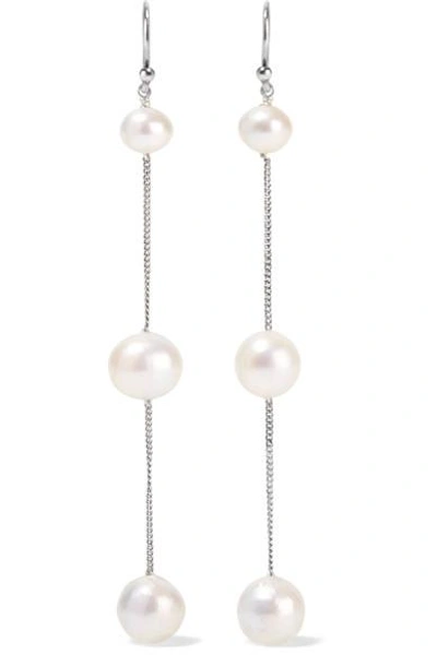 Shop Chan Luu Silver Pearl Earrings