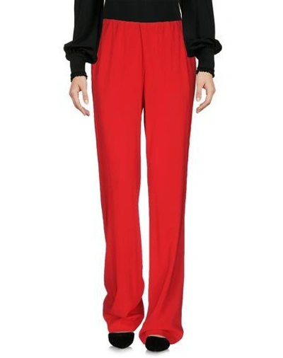 Shop Donna Karan Casual Pants In Red