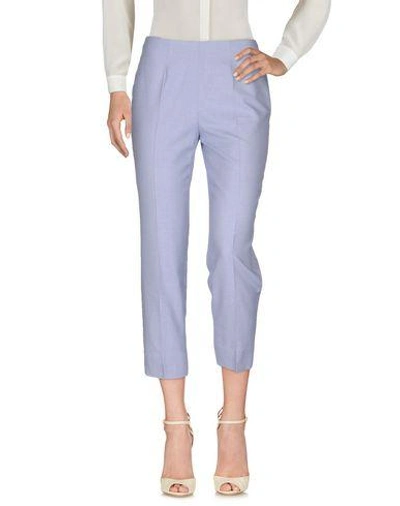 Shop Piazza Sempione Casual Pants In Blue