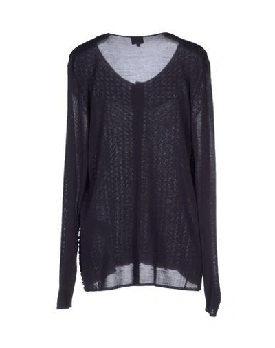 Shop Armani Collezioni Cardigan In Dark Blue