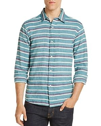 Shop Sol Angeles Glade Stripe Regular Fit Button-down Shirt In Glade Green