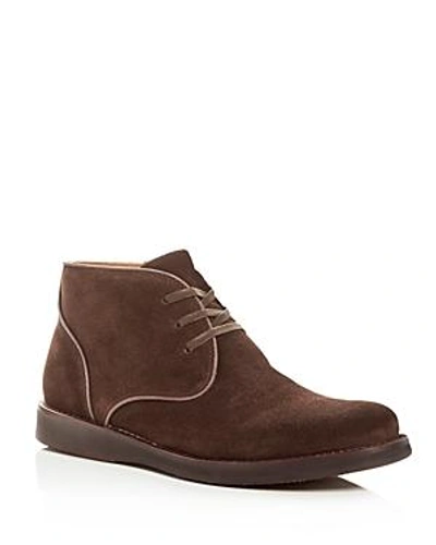 Shop John Varvatos Men's Star Usa Brooklyn Suede Chukka Boots In Espresso