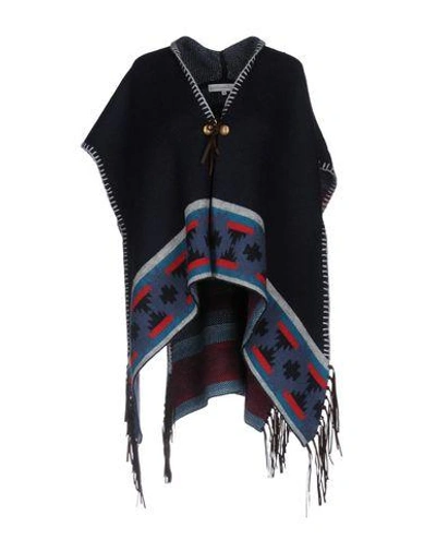 Shop Christophe Sauvat Collection Cape In Dark Blue