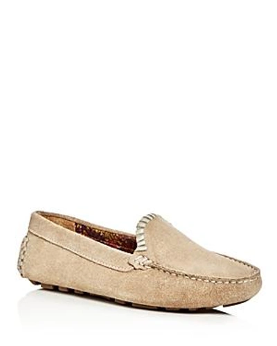 Shop Jack Rogers Taylor Moc Toe Drivers In Dove Grey