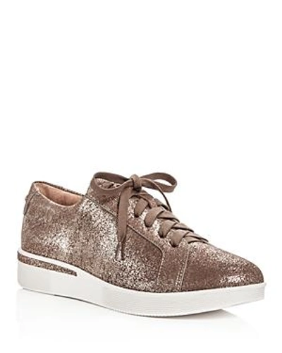 Shop Gentle Souls Women's Haddie Leather Lace Up Sneakers In Cocoa