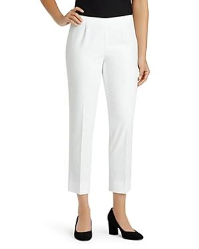 Shop Lafayette 148 Metropolitan Stretch Cropped Bleecker Pants In White