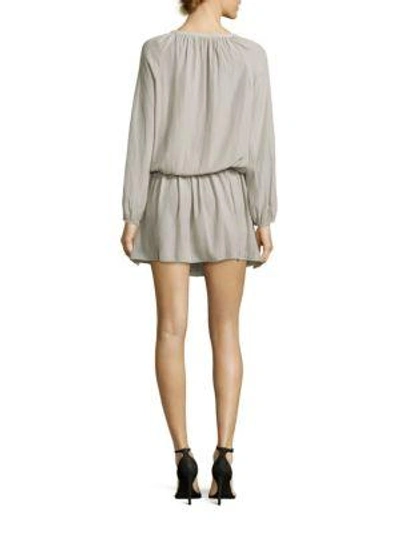 Shop Ramy Brook Allie Flouncy Pullover Dress In Gunmetal