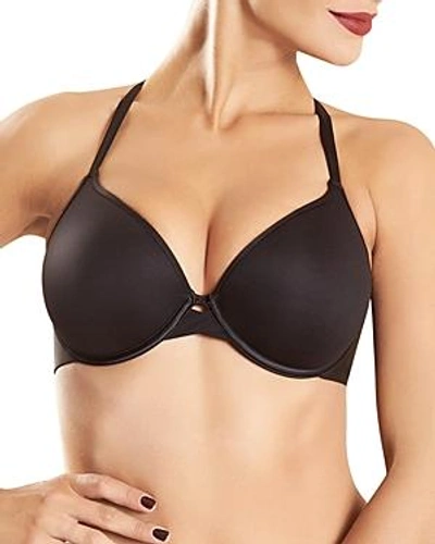 Shop Gucci Modern Invisible Smooth Custom Fit Plunge Bra In Black