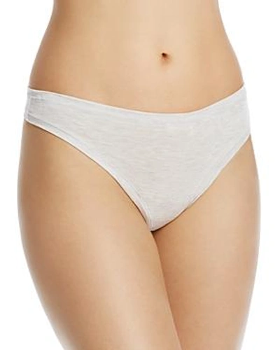 Shop Natori Bliss Essence Thong In Feather Gray