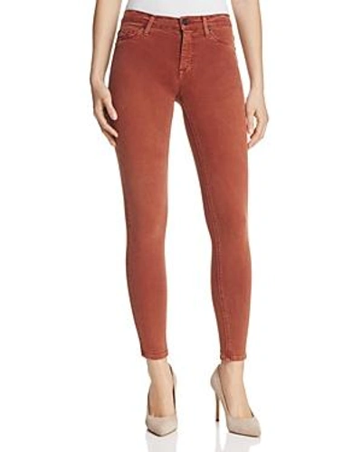 Shop Hudson Nico Mid Rise Ankle Super Skinny Jeans In Sepia In Distressed Sepia