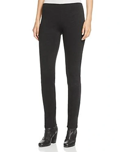 Shop Eileen Fisher Slim Knit Pants In Charcoal