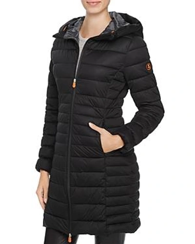 Shop Save The Duck Packable Quilted Long Puffer Coat - 100% Exclusive In Black