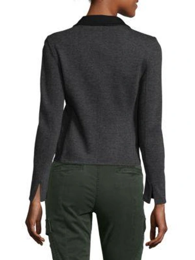 Shop Akris Reversible Buttoned Jacket In Granite