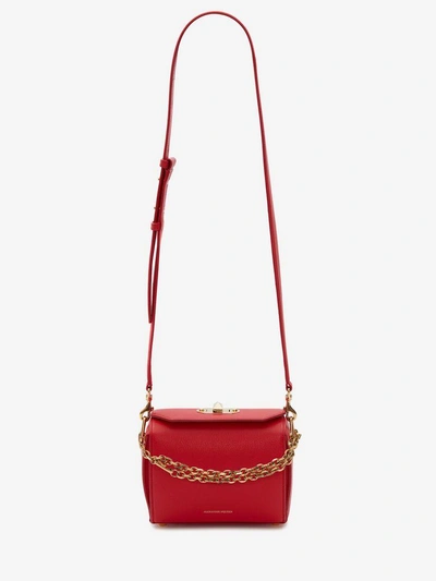 Shop Alexander Mcqueen Box Bag 19 In Lust Red