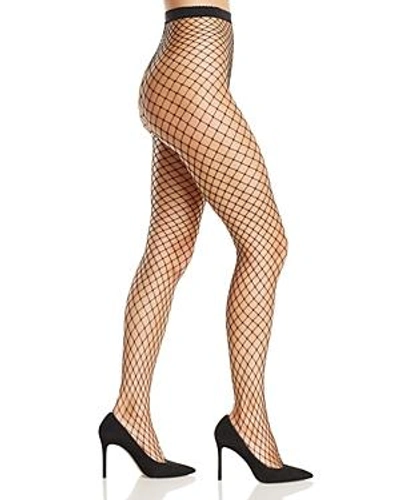 Shop Natori Maxi Fishnet Tights In Black