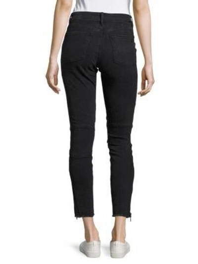 Shop Dl1961 Cropped Moto Jeans In Bandit