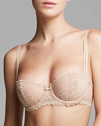 Shop Chantelle Merci Unlined Underwire Demi Bra In Perfect Nude