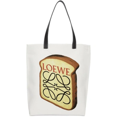 Shop Loewe White Toast Tote