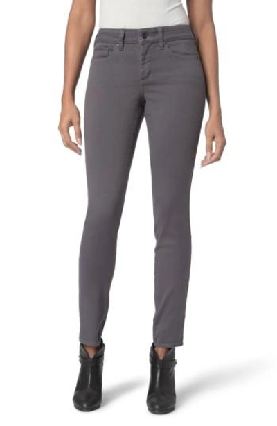 Shop Nydj Ami Colored Stretch Skinny Jeans In Vintage Pewter
