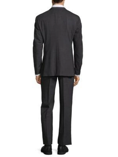 Shop Armani Collezioni Button-front Suit In Grigio